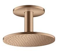 Hansgrohe Pomme de douche AXOR 250 (35297310) 2 jets – Raccord plafond – Or rouge brossé