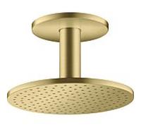 hansgrohe Douche de tête Axor 35297950 avec raccordement au plafond, laiton brossé