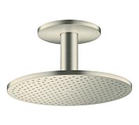 hansgrohe Douche de tête Axor 35301820 avec raccordement au plafond, nickel brossé