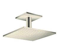 Hansgrohe Douche de tête Axor 35320820 300x300 mm 2 jets Raccord plafond Nickel brossé