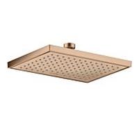 hansgrohe AXOR ShowerSolutions pomme de douche 245/185, 1 type de jet, économie deau+, 35387310, Couleur: Or rouge brossé