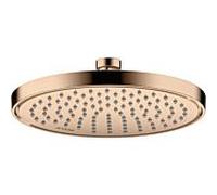 hansgrohe Douche de tête Axor 35388300 montage plafond ou mural, 220mm, 1jet, or rouge poli