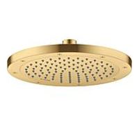 Hansgrohe Douche de tête Axor 35389250 montage plafond ou mural, 245 mm, 1 jet, optique or brossé