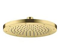 Hansgrohe Douche de tête AXOR ShowerSolutions 35389950 245 mm 1 jet économie d'eau+ laiton brossé