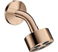 hansgrohe douche de tête Axor One 48490300 avec bras de douche, or rouge poli