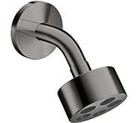 hansgrohe douche de tête Axor One 48490330 avec bras de douche, chrome noir poli