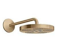 hansgrohe douche de tête Axor One 48491140 avec bras de douche, 1jet, bronze brossé