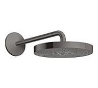 Hansgrohe Douche de tête Axor One 48491340 – 1 jet avec bras de douche – chrome noir brossé