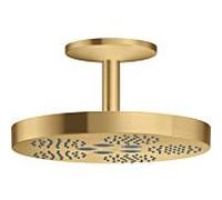 Hansgrohe Douche de tête AXOR One 280 1 jet raccord plafond 48493250 Optique or brossé