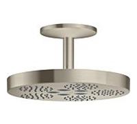 hansgrohe douche de tête Axor One 48493820 avec raccordement au plafond, 1jet, nickel brossé