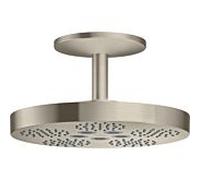 hansgrohe AXOR One Douche de tête 280 2jet avec raccordement au plafond, 48494820, Couleur: Nickel brossé