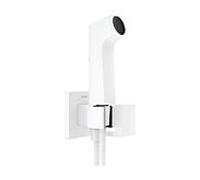Hansgrohe Douchette à main 29231700 – 1 jet, carrée, EcoSmart, blanc mat