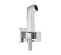hansgrohe Douchette bidette E avec tuyau de douche 1,25 m, pour eau froide | in lapet anti-retour et support, max. 6,2 l/min, chromé, 29231000
