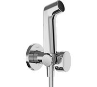 Pommeau de douche bidette hansgrohe 29232000 2000 jet type S économie d'eau pour eau chaude avec support de pommeau de douche et flexible de douche 125 cm, chromé