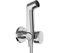Hansgrohe Pommeau de douche 29232000 S – Économie d'eau, eau chaude, support+flexible 125 cm, chromé