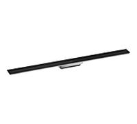 hansgrohe Drain caniveau de douche 42523670 1000 mm, kit prêt à l'emploi, gratuit dans la pièce, noir mat