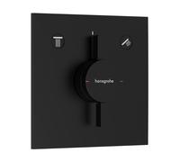 hansgrohe DuoTurn E mitigeur 75417670 encastré, pour 2 Verbraucher , noir mat