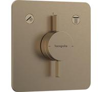 hansgrohe DuoTurn Q mitigeur 75414140 encastré, pour 2 Verbraucher , bronze brossé