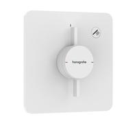 hansgrohe DuoTurn Q Mitigeur, encastré, 1 consommateur, rosace Soft Edge, 75614700, Couleur: Blanc mat
