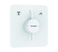 hansgrohe DuoTurn Q Mitigeur, encastré, 2 consommateurs, 2 fonctions, rosace Soft Edge, 75414700, Couleur: Blanc mat