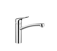 hansgrohe Ecos - Mitigeur de cuisine, 1 jet, Robinet avec hauteur sous bec 155 mm, Robinetterie avec bec pivotant, Chromé, 14815000