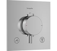 Hansgrohe Thermostat de douche encastré Ecostat Comfort E 33711000 2 sorties SafetyStop 40°C chrome
