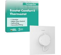 hansgrohe Ecostat Comfort E - Mitigeur de douche thermostatique, Robinet de douche encastré avec arrêt de sécurité (SafetyStop) à 40°C, Thermostat 1 sortie, Blanc mat, 33710700