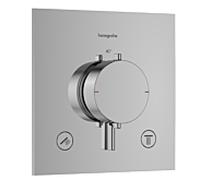 hansgrohe Ecostat Comfort E Thermostat encastré pour 2 consommateurs, 33711000, Couleur: chrome