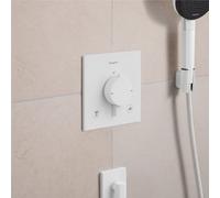 hansgrohe Ecostat Comfort E Thermostat encastré pour 2 consommateurs, 33711700, Couleur: Blanc mat