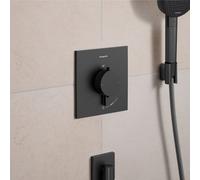 Hansgrohe Thermostat de douche Ecostat Comfort E 33710340 encastré SafetyStop 40 °C noir brossé