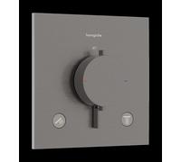 hansgrohe Ecostat Comfort E Mitigeur douche thermostatique 33711340 encastré, 2 sorties, 24 l/min, brushed black chrome
