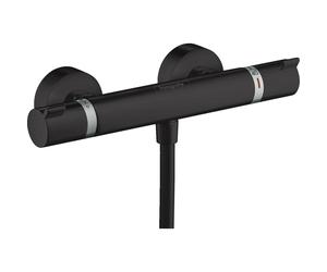 Hansgrohe Ecostat Comfort Mitigeur de douche thermostatique avec raccords mat noir 13116670