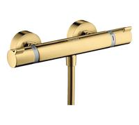 Hansgrohe Ecostat Comfort mitigeur de douche thermostatique avec raccords polished gold 13116990