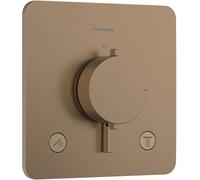 Hansgrohe Thermostat encastré Ecostat Comfort Q 33713140 - 2 sorties - Bronze brossé