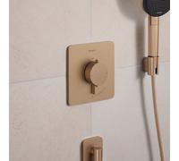 hansgrohe Ecostat Comfort Q Thermostat encastré pour 1 consommateur, 33712140, Couleur: Bronze brossé