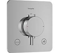 Thermostatique encastré Hansgrohe Ecostat Comfort Q 33717000, pour 2 sorties, 23 l/min, EN 1717, chromé