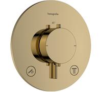 Hansgrohe Thermostat encastré Ecostat Comfort S 33715990 pour 2 consommateurs 24 l/min Or poli