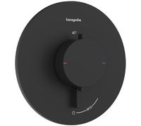 hansgrohe Ecostat Comfort S thermostat encastré pour 1 consommateur, 33714670, Couleur: noir mat