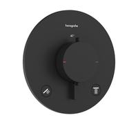 Hansgrohe Thermostat encastré Ecostat Comfort S pour 2 consommateurs Noir mat 33715670