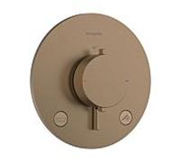 hansgrohe Ecostat Comfort S Thermostat 33718140 encastré, pour 2 Verbraucher , 23 l/min, EN 1717, bronze brossé