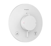 Hansgrohe Ecostat Comfort S Thermostat encastrable - 2 fonctions - Blanc mat 33715700