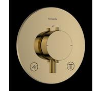 hansgrohe Ecostat Comfort S thermostat encastré pour 2 consommateurs, 33715990, Couleur: Optique en or poli