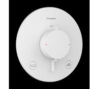 hansgrohe Ecostat Comfort S Thermostat encastré pour 2 consommateurs avec combinaison de sécurité intégrée, 33718700, Couleur: Blanc mat