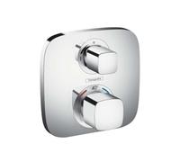 hansgrohe Ecostat E Set de finition pour mitigeur thermostatique encastré avec robinet d'arrêt, chromé, 15707000