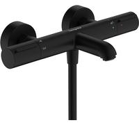 Hansgrohe Ecostat élément thermostatique pour baignoire, saillie 177mm, apparent, 2 consommateurs, 13347, Coloris: noir mat - 13347670