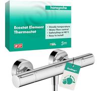 Hansgrohe Élément thermostatique de douche Ecostat 13346000, apparent, 1 consommateur, chrome