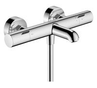 hansgrohe Ecostat Fine Mitigeur thermostatique de baignoire en applique, 13325000,