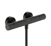 hansgrohe Ecostat Fine Thermostat de douche, apparent, 1 consommateur, 13324340, Couleur: Chrome noir brossé