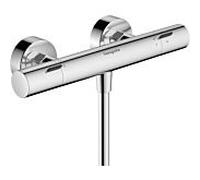 hansgrohe Ecostat Fine Thermostat de douche, apparent, 1 consommateur, 13324000, Couleur: chrome