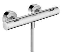 hansgrohe Ecostat Fine Thermostat de douche, apparent, 1 consommateur, 13324140, Couleur: Bronze brossé